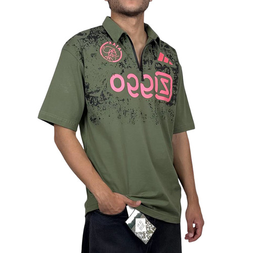 خرید تیشرت آستین کوتاه مردانه سبز یقه دار