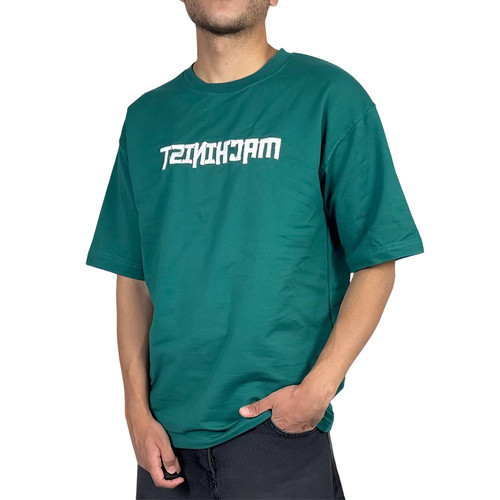 خرید تیشرت آستین کوتاه مردانه سبز طرح مچینست