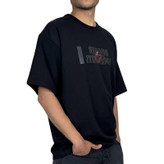 خرید تیشرت آستین کوتاه مردانه مشکی با چاپ دیجیتال