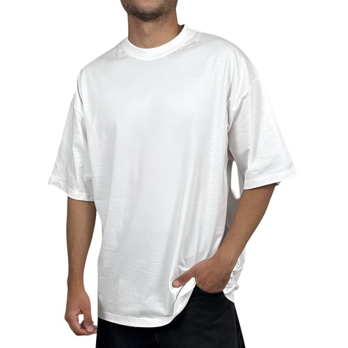 خرید تیشرت آستین کوتاه مردانه سفید سبک