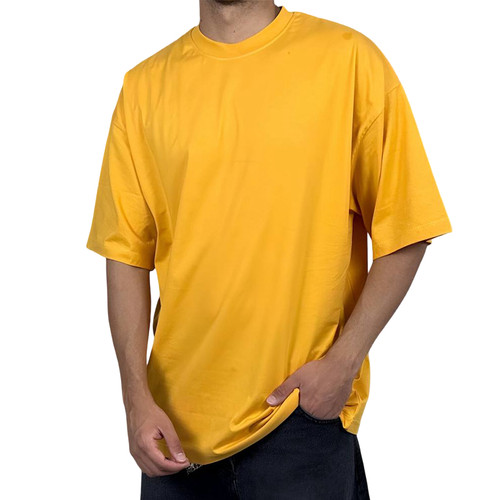 خریدتیشرت آستین کوتاه مردانه خردلی سبک