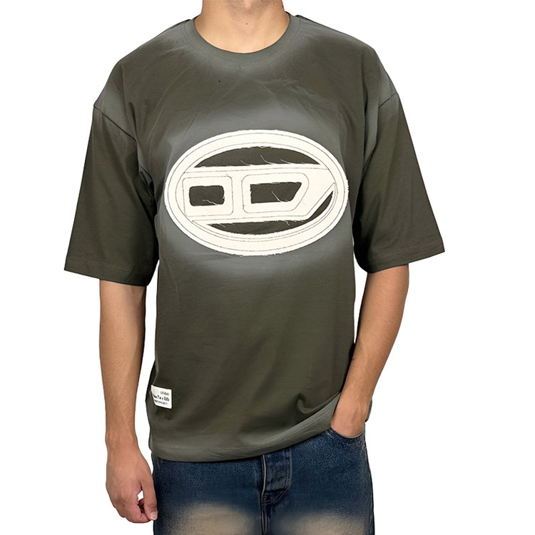 خرید تیشرت سبز چاپدار از اورمد