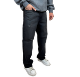 شلوار جین بگ (Baggy Fit) مردانه زاپدار ذغالی