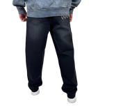 شلوار جین بگ (Baggy Fit) مردانه زاپدار ذغالی