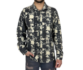 خرید پیراهن پشمی آستین بلند طرح دار