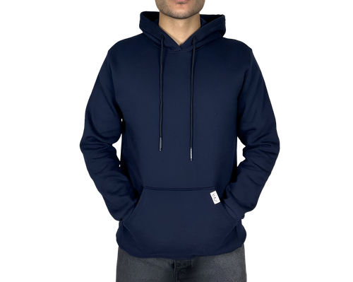 خرید هودی سرمه ای پنبه سه نخ اسپرت