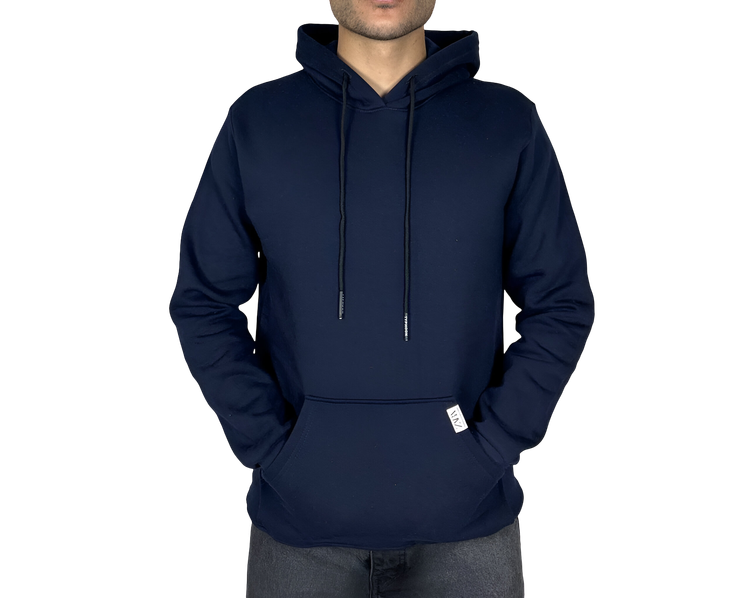 خرید هودی سرمه ای پنبه سه نخ اسپرت