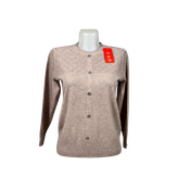 خرید ژاکت زنانه بافت ریز کرمی