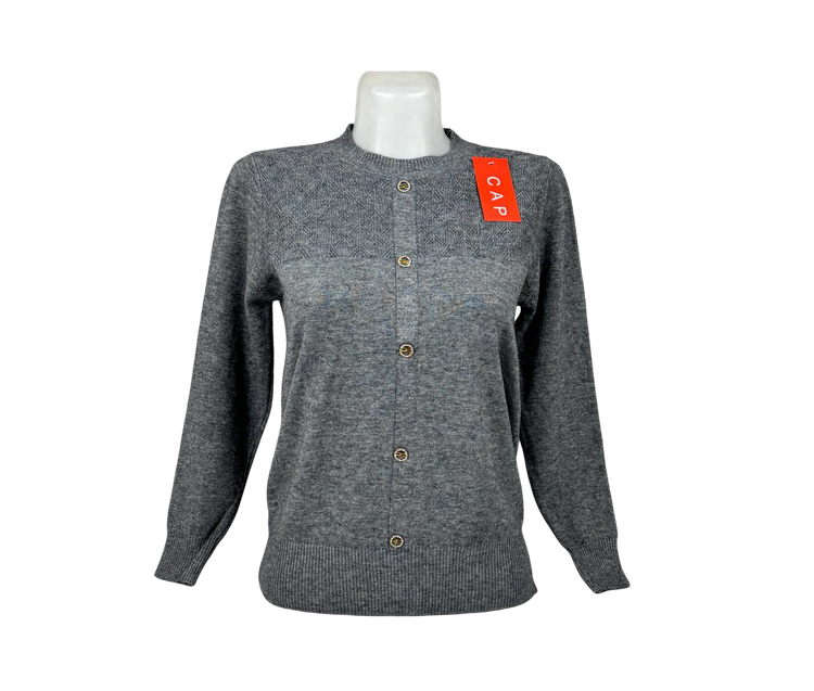 خرید ژاکت زنانه بافت ریز طوسی