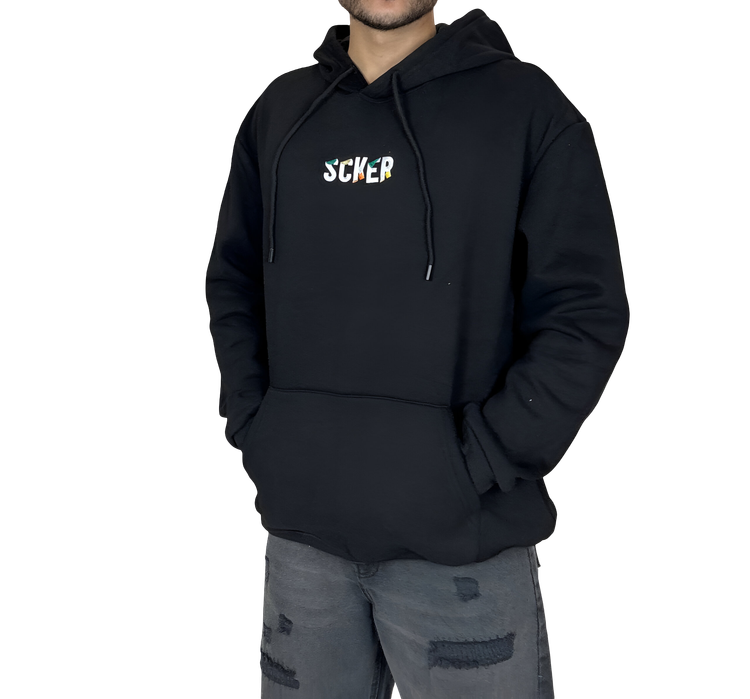 خرید هودی مشکی چاپ دار با کیفیت