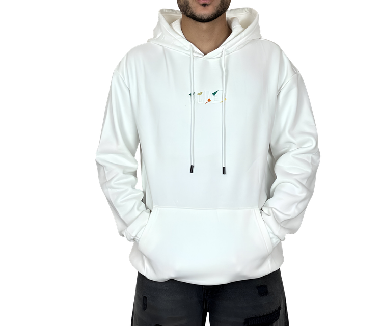 خرید هودی سفید وارداتی گرم بالا