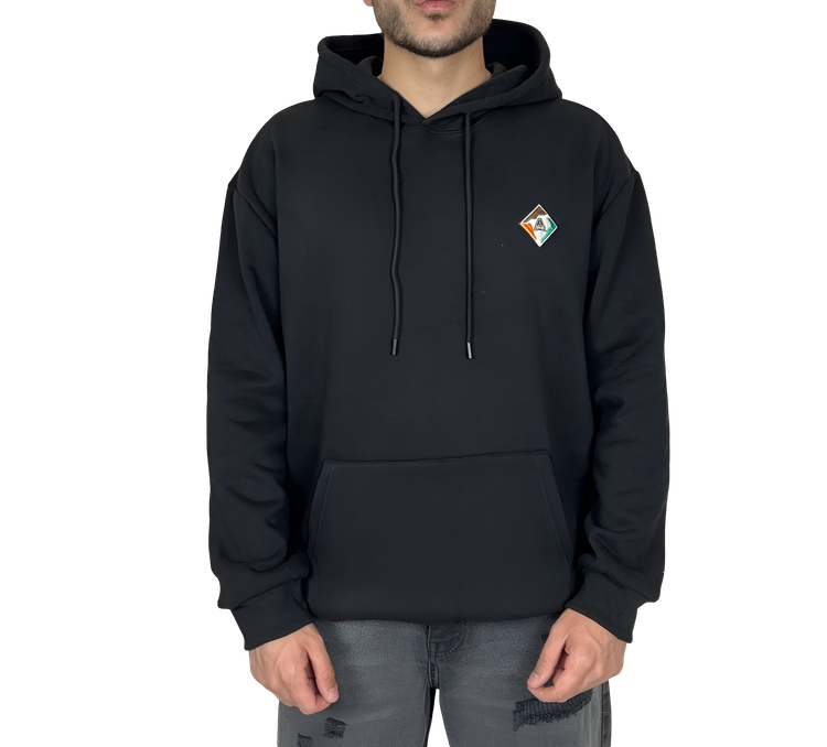 خرید هودی مشکی قواره آزاد