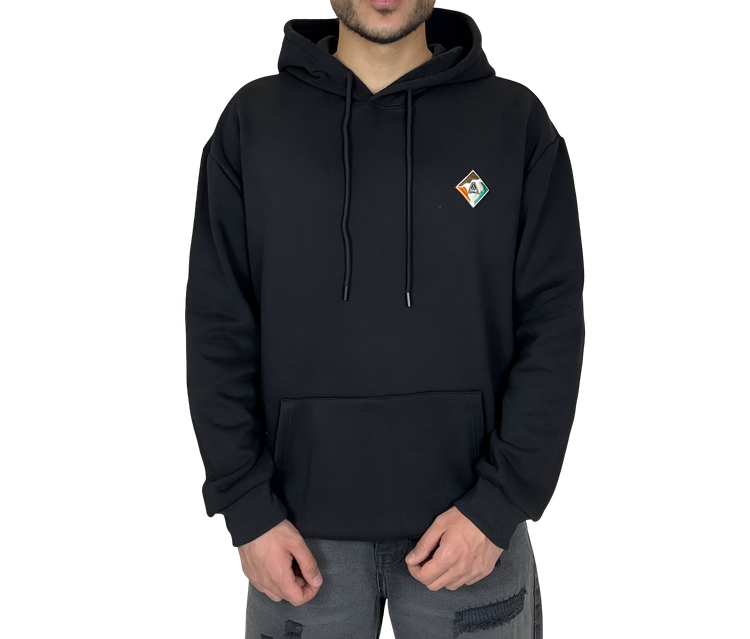 خرید هودی مشکی اسپرت گرم بالا