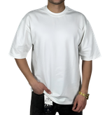 خریدتیشرت سفید ساده پارچه ماکان گرم دار