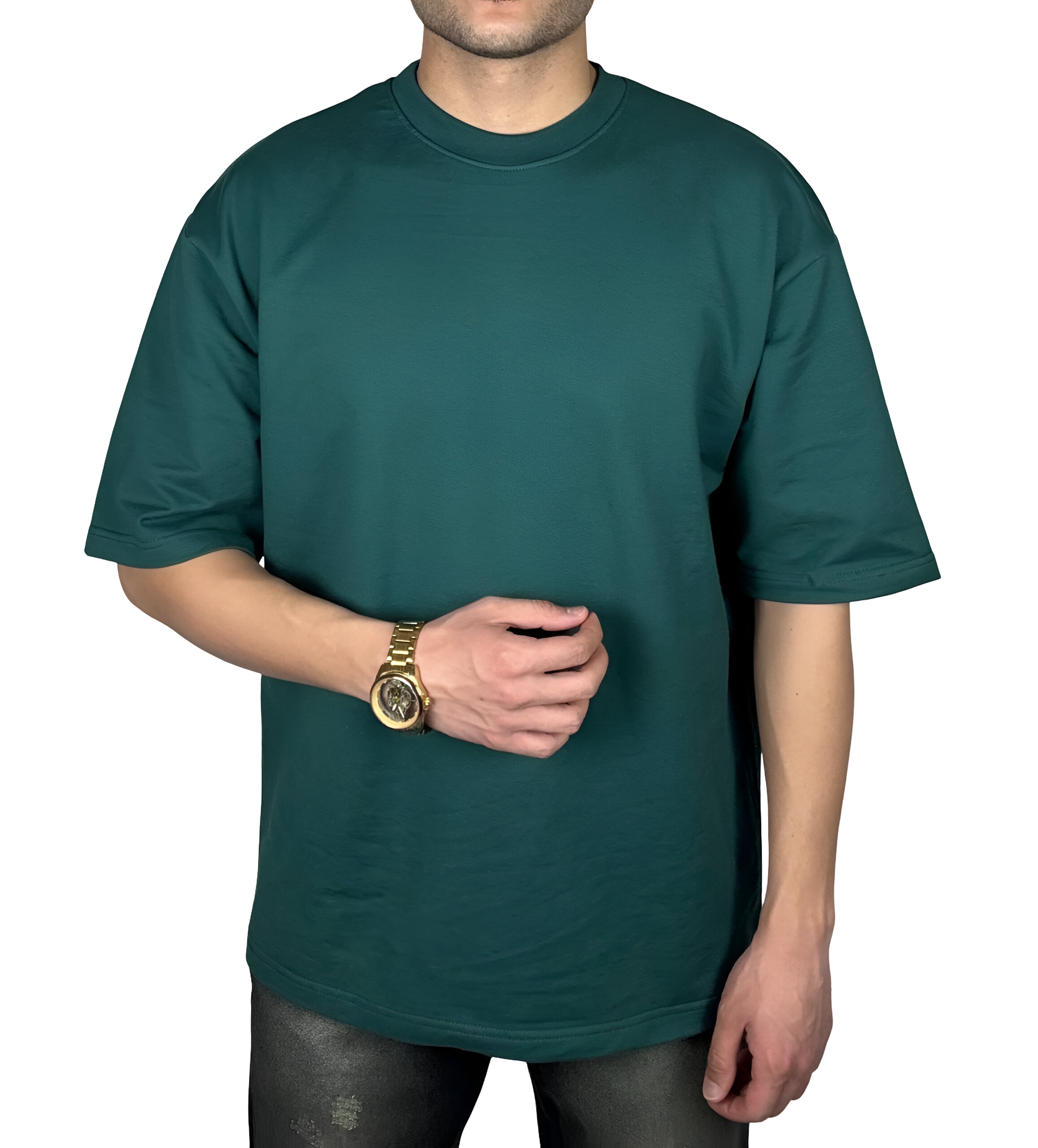 خرید تیشرت آستین کوتاه سبز مینیمال