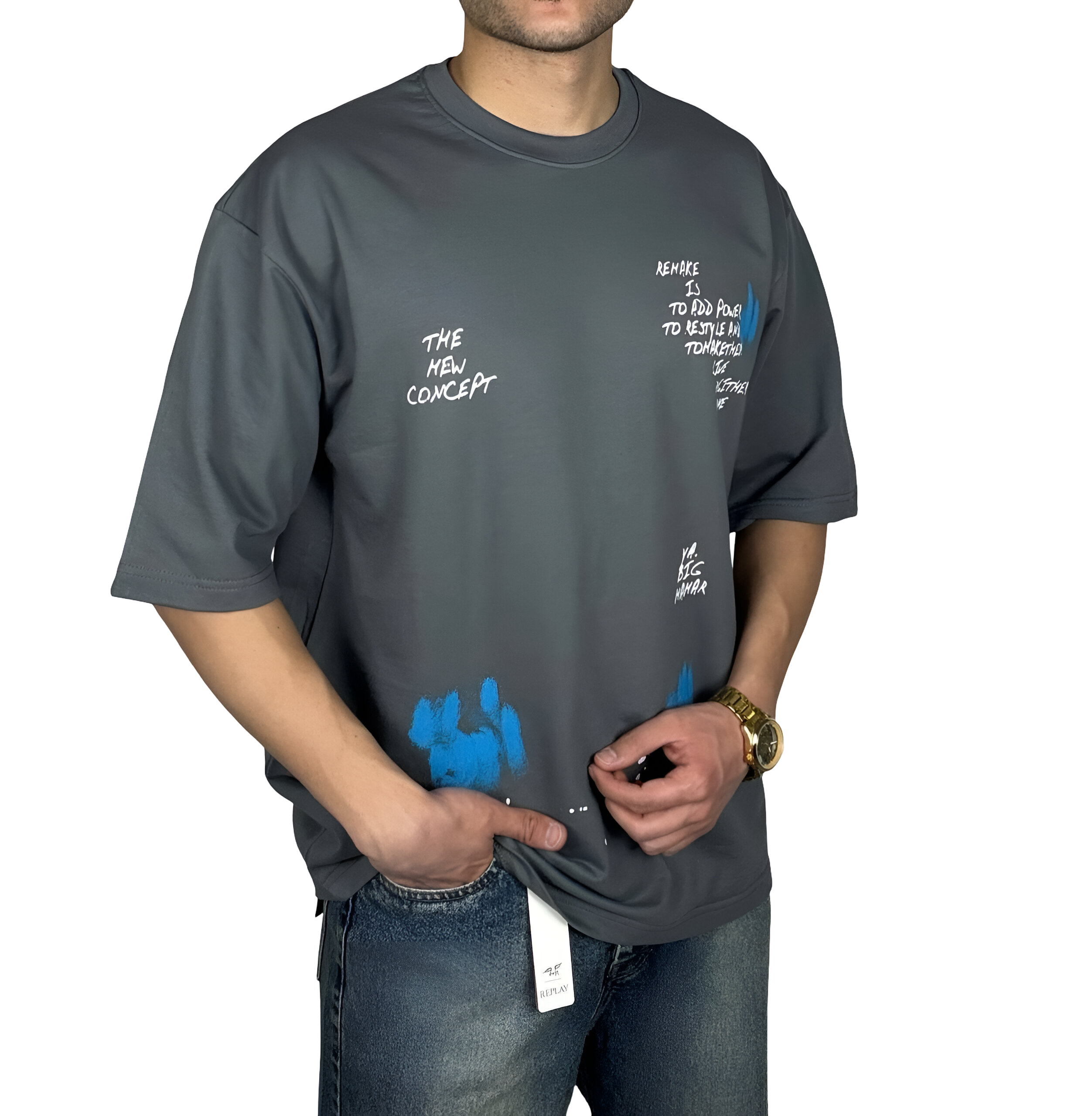 خرید تیشرت طوسی از اورمد