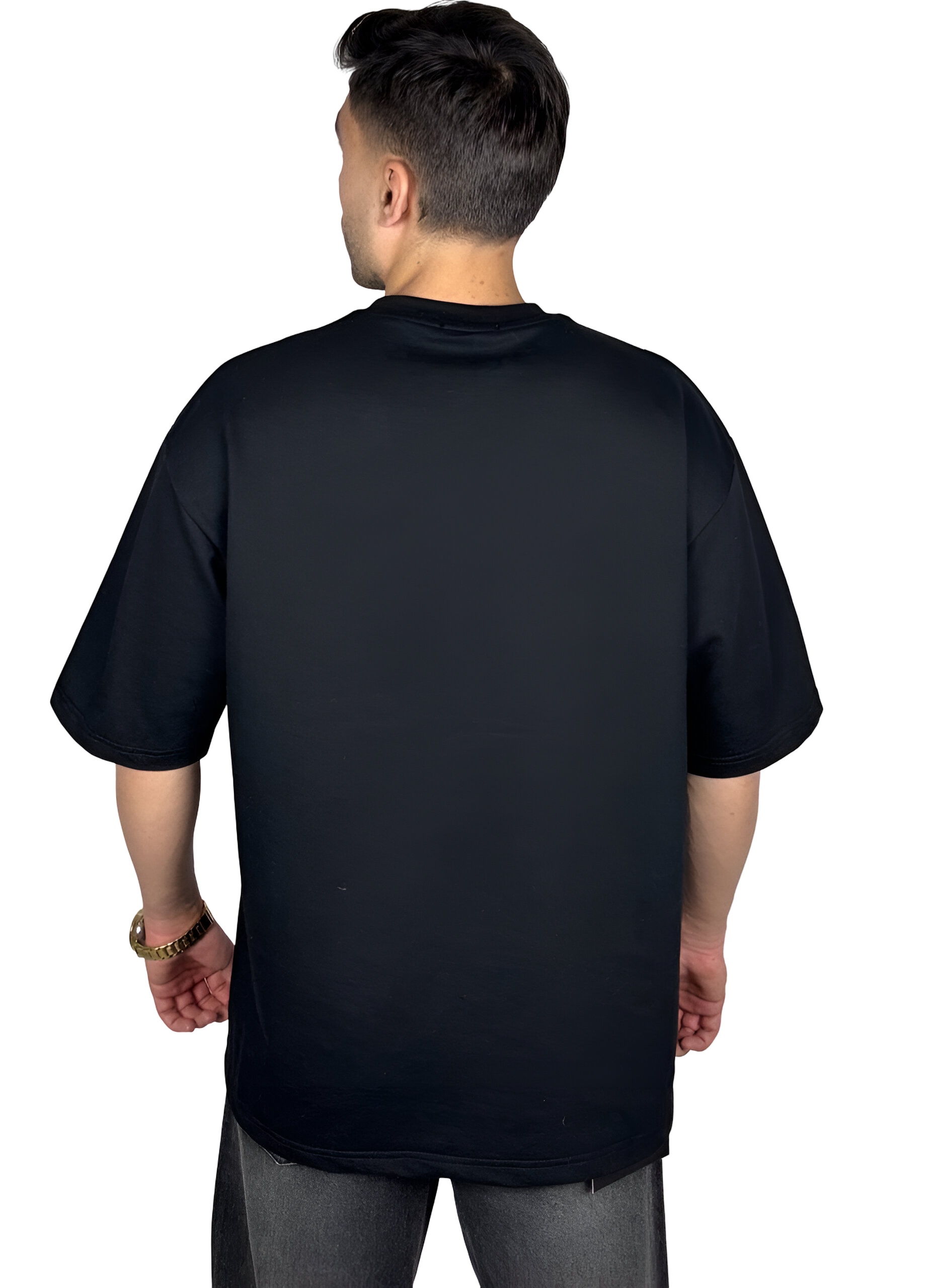 خرید تیشرت آستین سه ربع مشکی