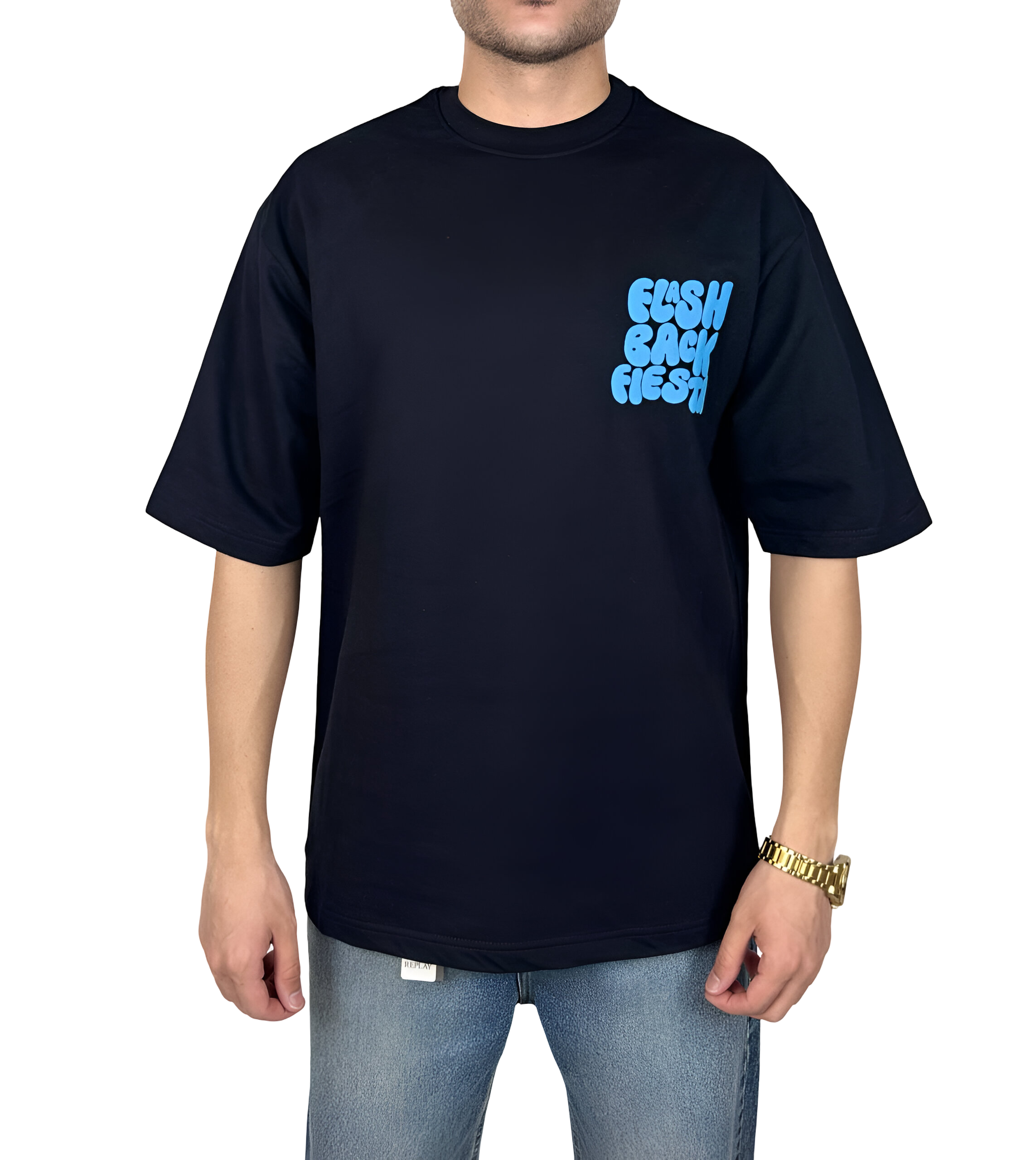 خریدتیشرت مردانه مشکی چاپدار