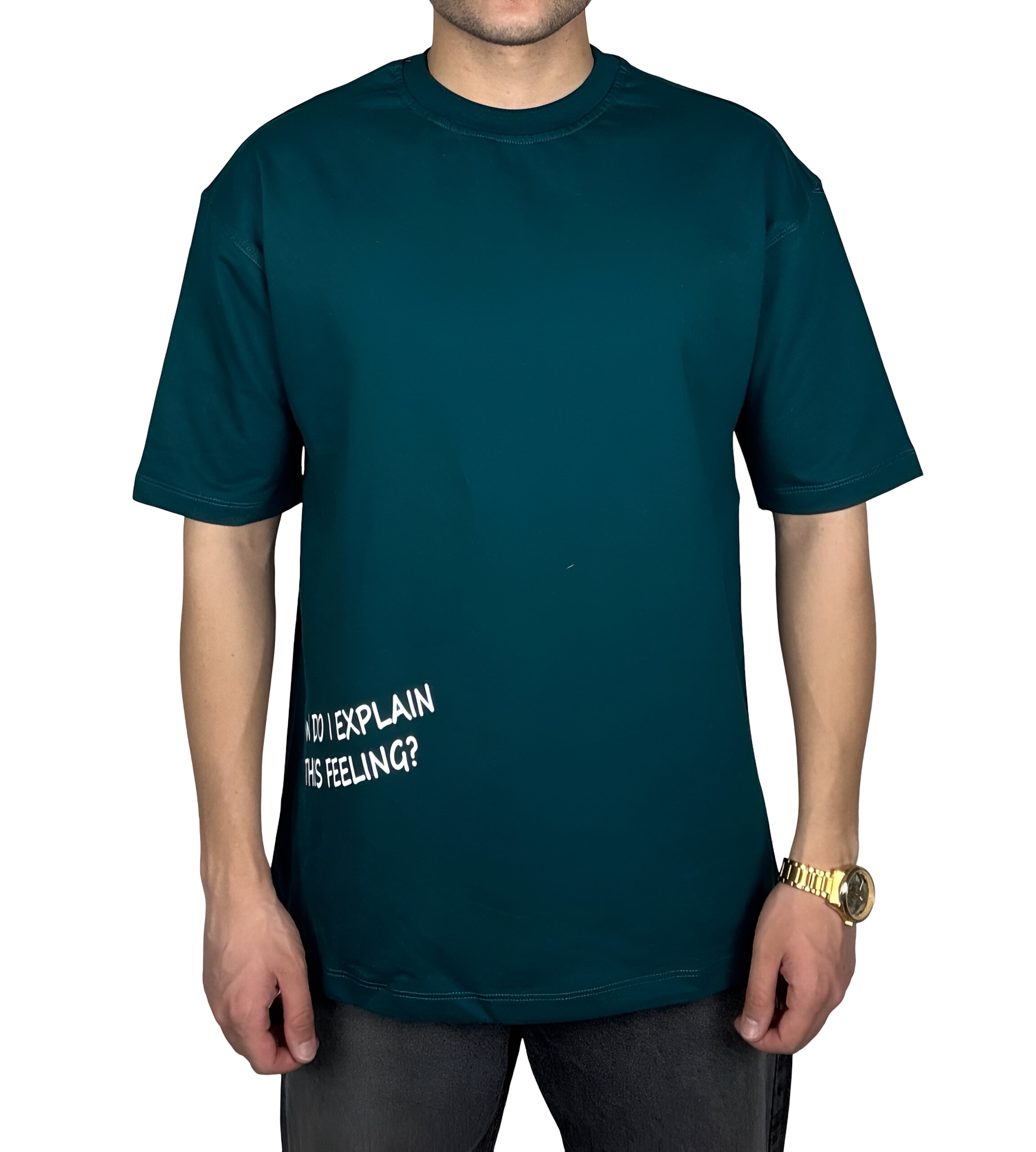 خرید تیشرت آستین سه ربع سبز