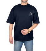 خرید تیشرت آستین کوتاه مردانه مشکی طرح نوشته متن