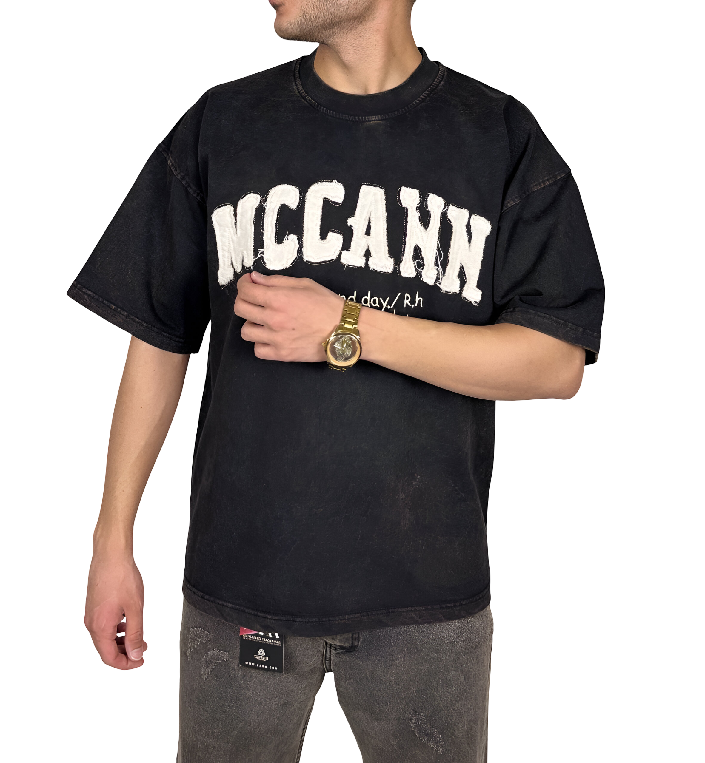 خرید تیشرت آستین کوتاه با گلدوزی برجسته