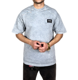 خرید تیشرت آستین سه ربع طوسی یخی