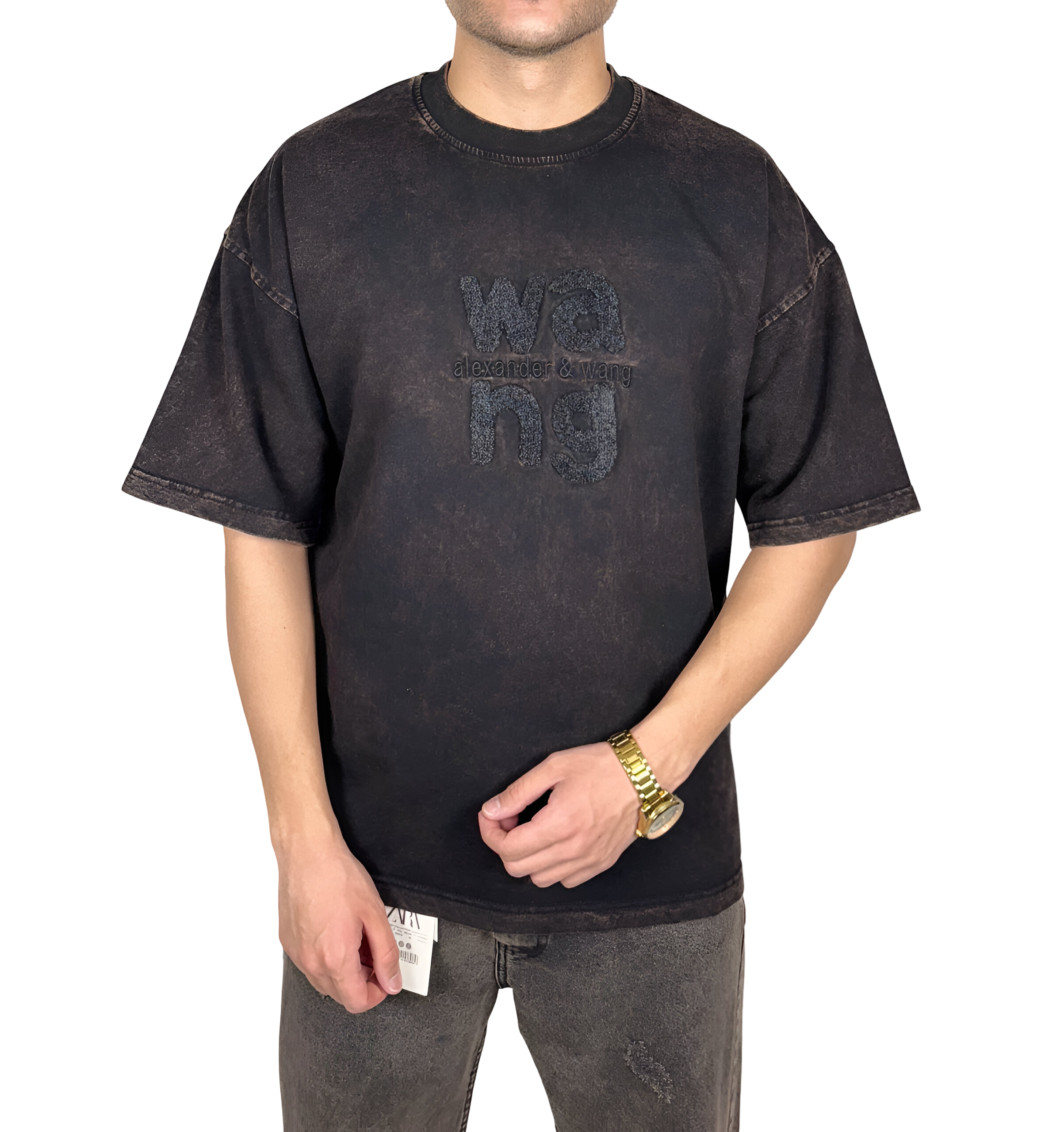 خرید تیشرت آستین کوتاه سنگشور با گلدوزی خفن