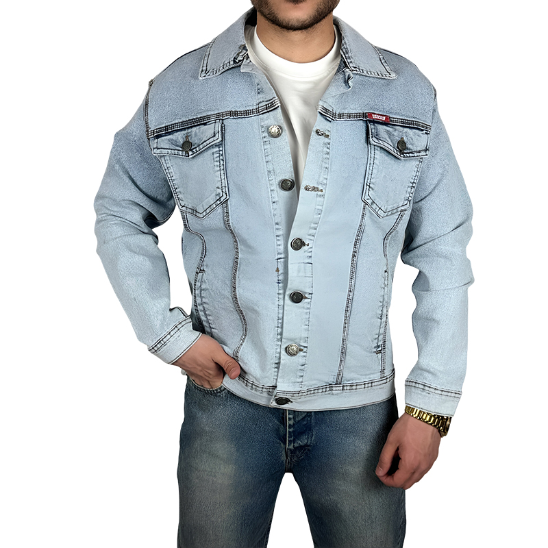 خرید کت جین آبی آسمانی