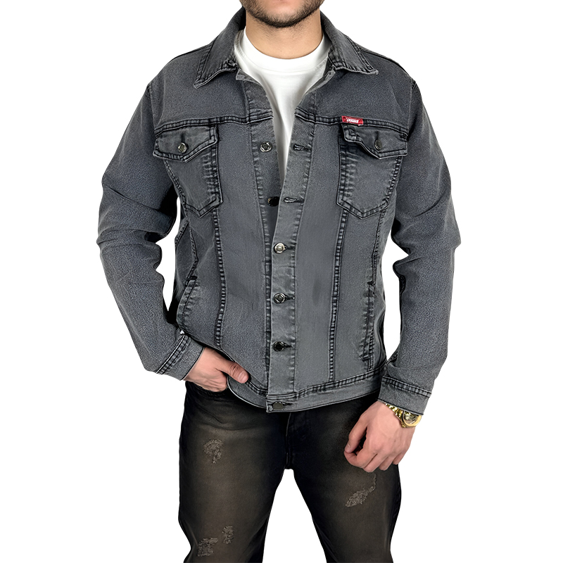 خرید کت جین طوسی روشن