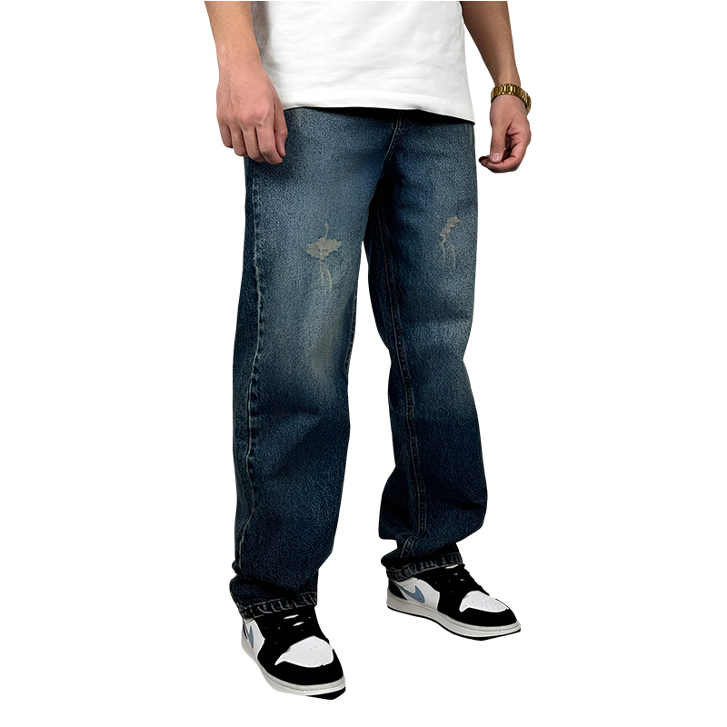 خرید شلوار نیم بگ مردانه رنگ آبی